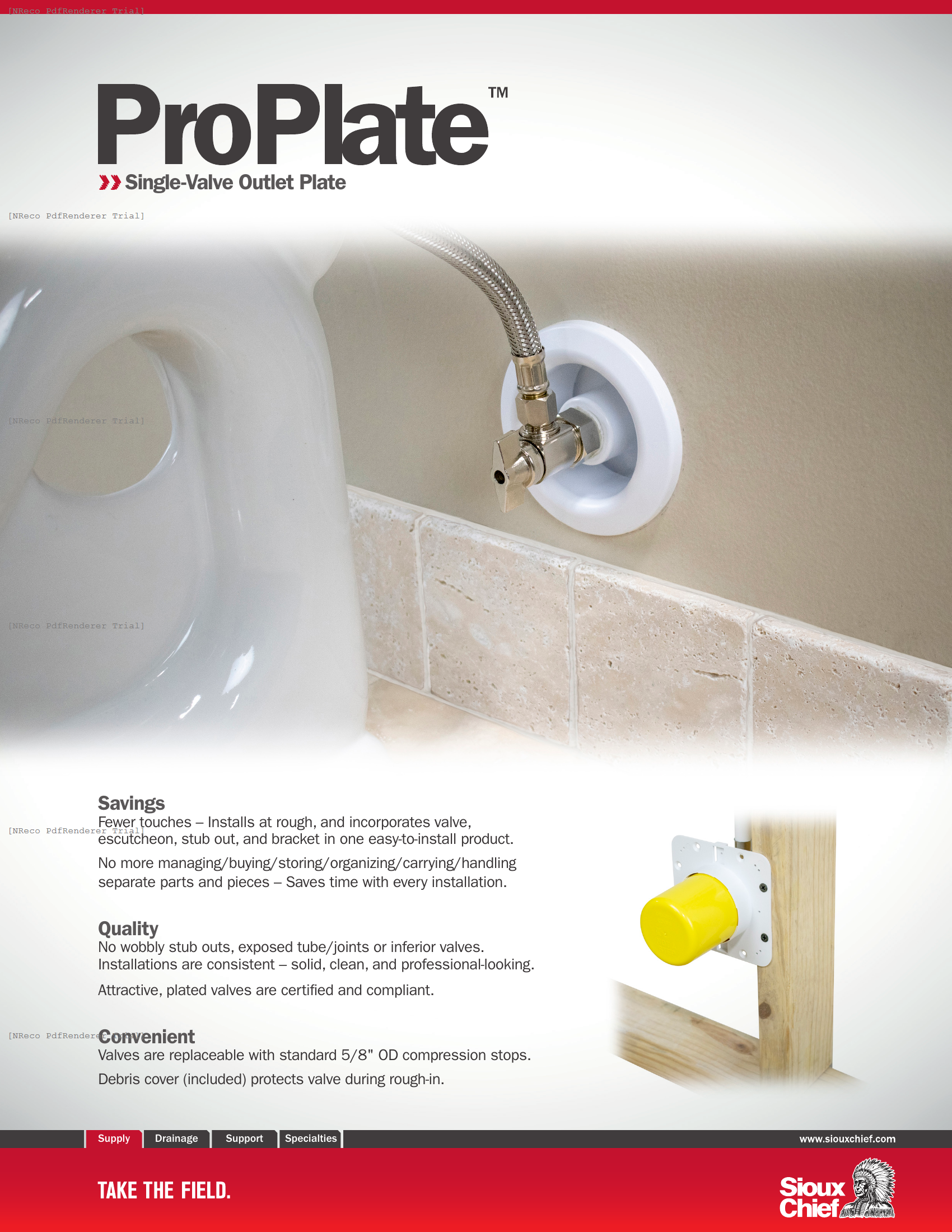 PROPLATE - VALVE OUTLET PLATE - BROCHURE.PDF Brochure Document